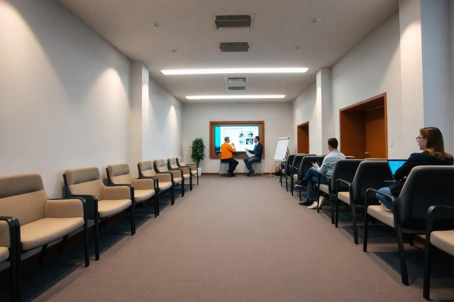 Chairs of a professional service suite's waiting room